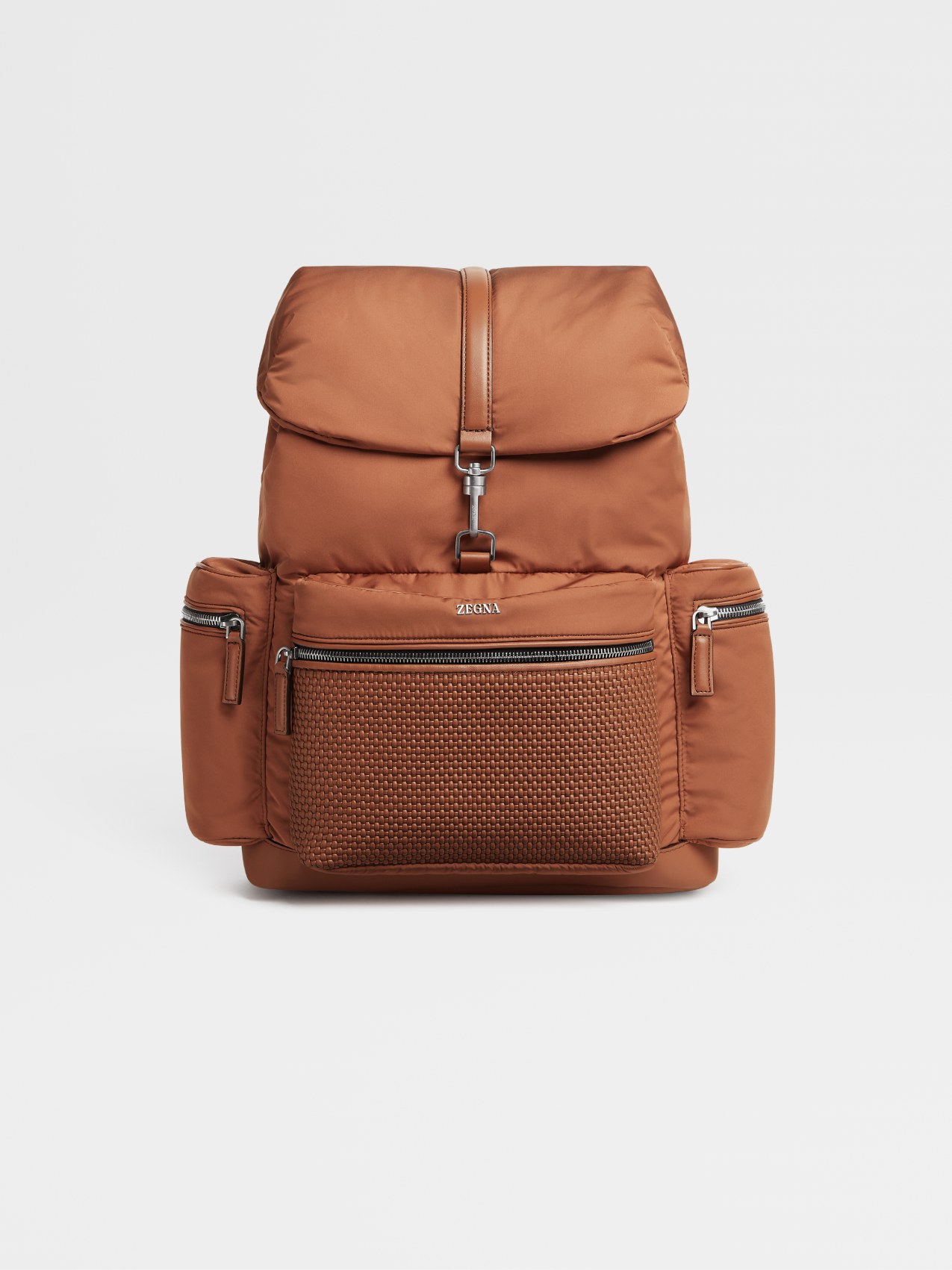 Foliage Technical Fabric and PELLETESSUTA™ Leather Special Backpack
